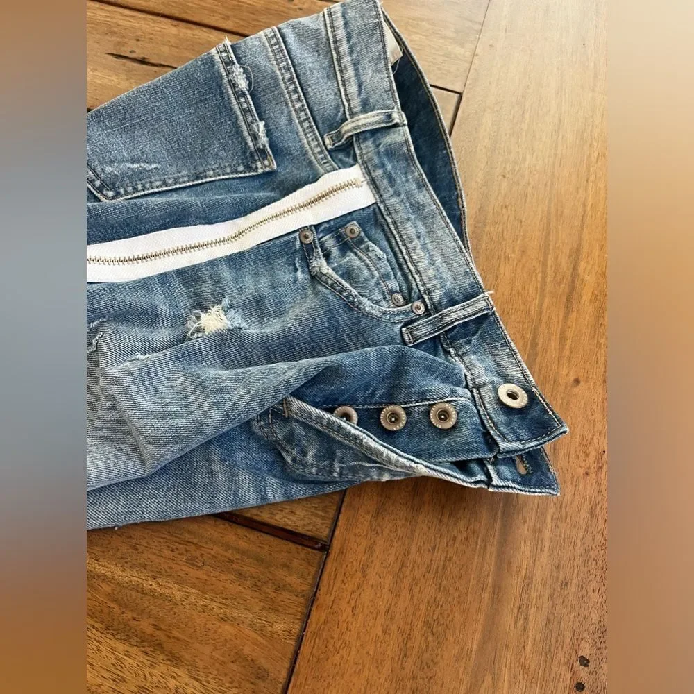PISTOLA Women's Blue Jeans with White Stripe! Size 25